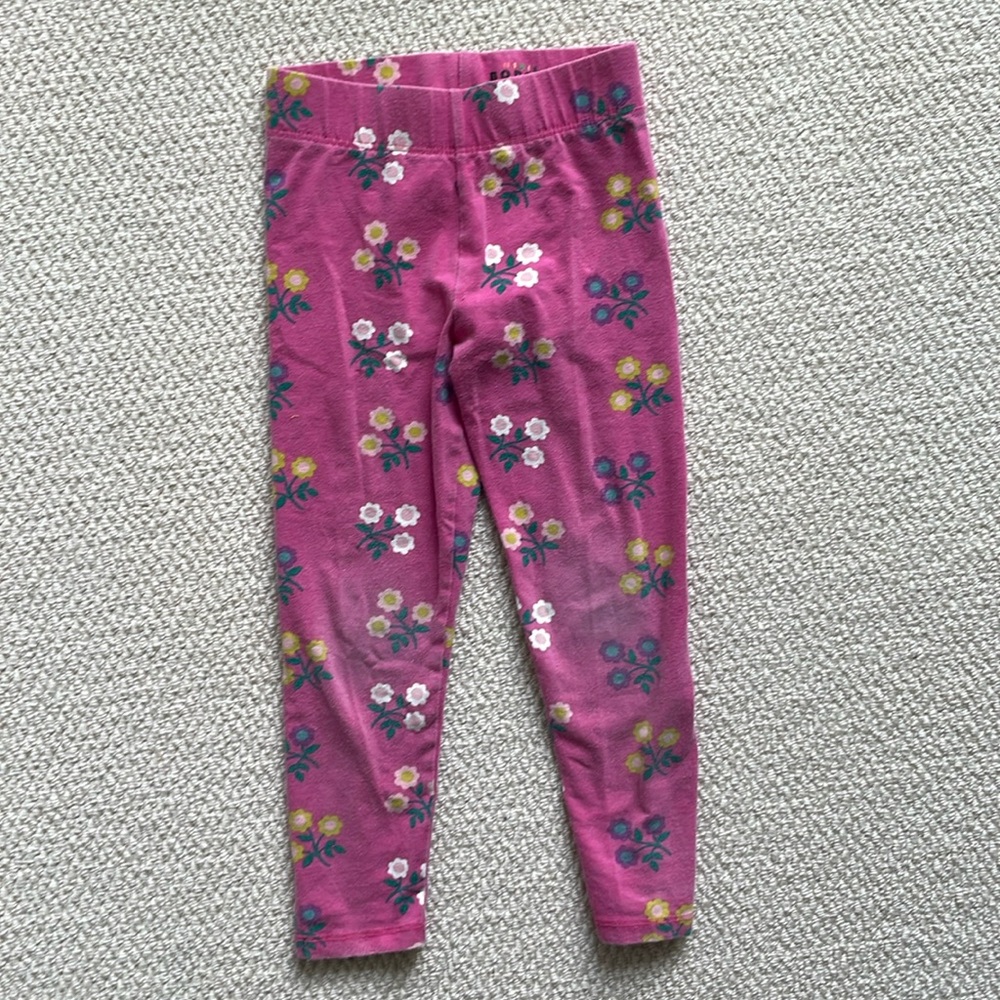 Pink floral mini Boden leggings